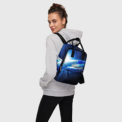 Рюкзак женский Восход солнца в космосе, цвет: 3D-принт — фото 2