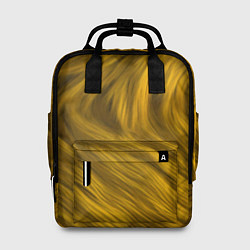 Рюкзак женский Текстура желтой шерсти, цвет: 3D-принт