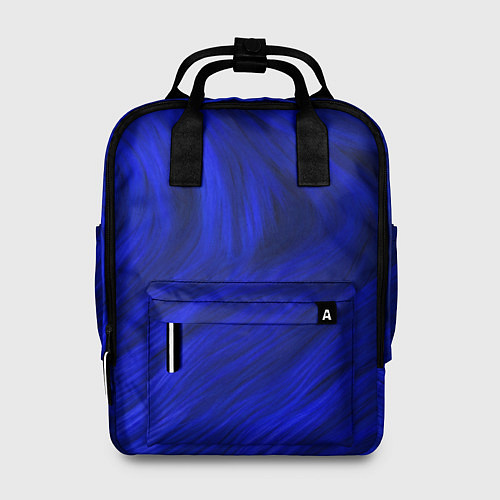 Женский рюкзак Текстура синей шерсти / 3D-принт – фото 1