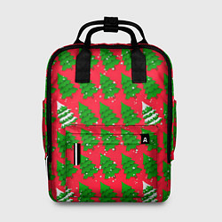 Рюкзак женский Рождественские ёлки, цвет: 3D-принт