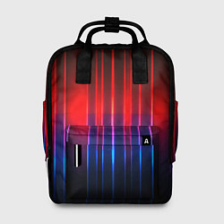 Рюкзак женский Неоновый узор неоновая шкала, цвет: 3D-принт