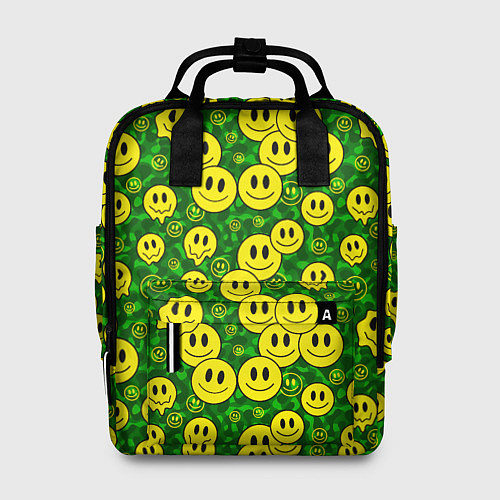 Женский рюкзак Камуфляжные смайлики / 3D-принт – фото 1