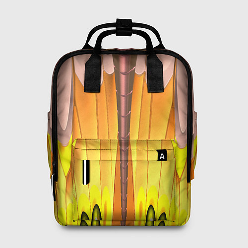 Женский рюкзак Желтые наплывы / 3D-принт – фото 1