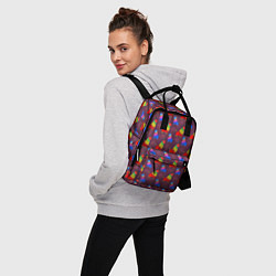 Рюкзак женский Разноцветное животное, цвет: 3D-принт — фото 2