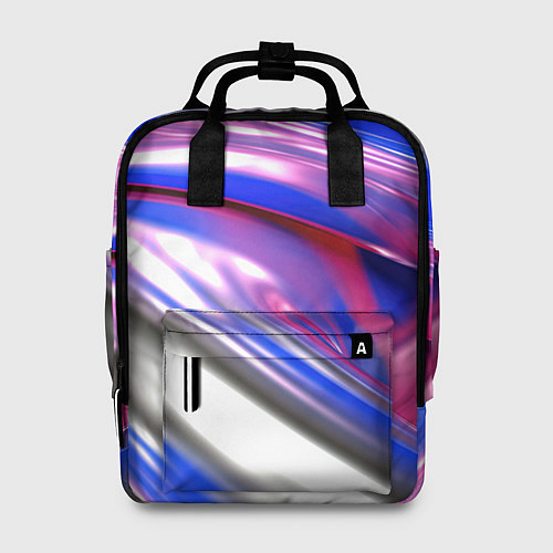 Женский рюкзак Вязкая абстракция в фиолетовых оттенках / 3D-принт – фото 1