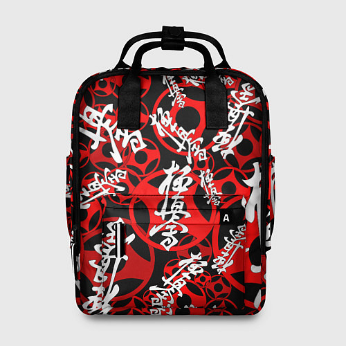 Женский рюкзак Карате киокушинкай лого паттерн / 3D-принт – фото 1