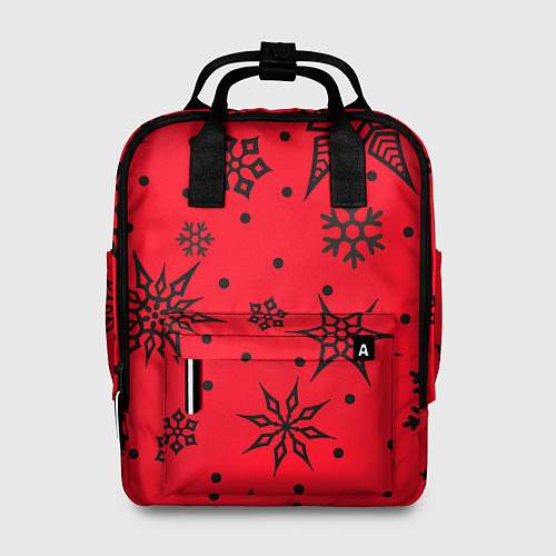 Женский рюкзак Праздничный снег / 3D-принт – фото 1
