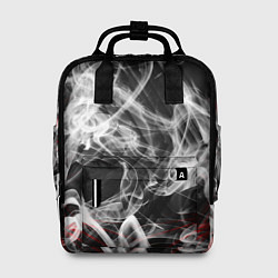Рюкзак женский Серый дым узоры, цвет: 3D-принт