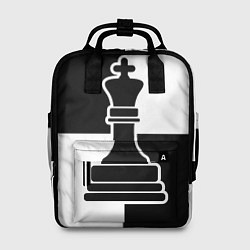 Рюкзак женский Шахматы - ферзь, цвет: 3D-принт