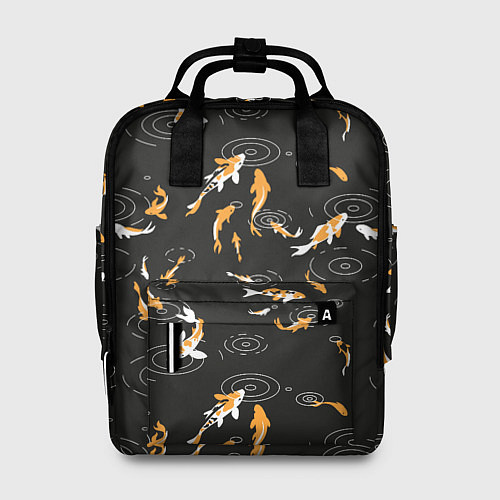 Женский рюкзак Карпы кои и дождь / 3D-принт – фото 1