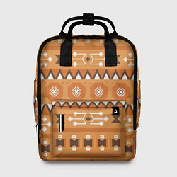 Женский рюкзак Brown tribal geometric