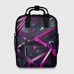 Женский рюкзак Фиолетовая абстрактная конструкция