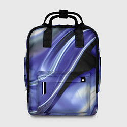 Рюкзак женский Синяя вязкая абстракция, цвет: 3D-принт