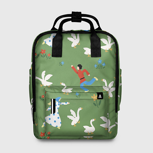 Женский рюкзак Надоедливые гуси - паттерн / 3D-принт – фото 1