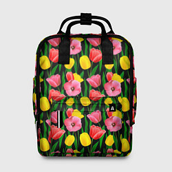 Рюкзак женский Colorful tulips, цвет: 3D-принт