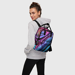Рюкзак женский Линия неонового цвета, цвет: 3D-принт — фото 2