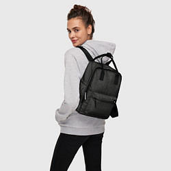 Рюкзак женский Ажурный чёрно-серый, цвет: 3D-принт — фото 2
