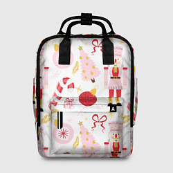 Рюкзак женский Щелкунчик в розовом цвете, цвет: 3D-принт