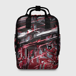 Рюкзак женский Кровавый красный металл, цвет: 3D-принт