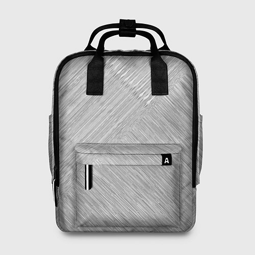 Женский рюкзак Серый полосатый / 3D-принт – фото 1