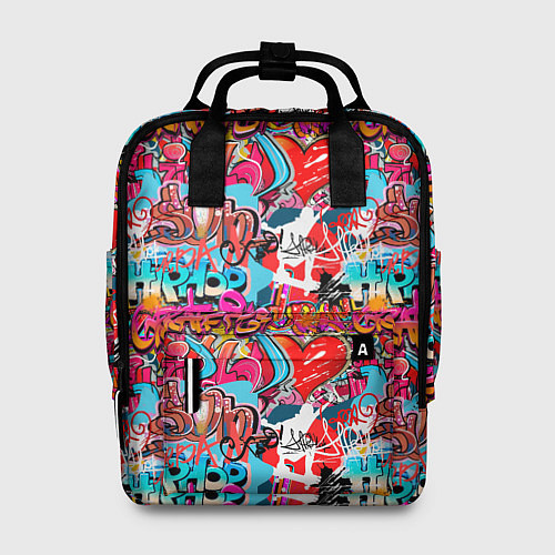 Женский рюкзак Hip Hop Graffiti / 3D-принт – фото 1