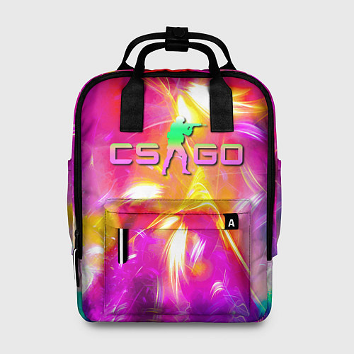 Женский рюкзак Counter Strike - neon / 3D-принт – фото 1