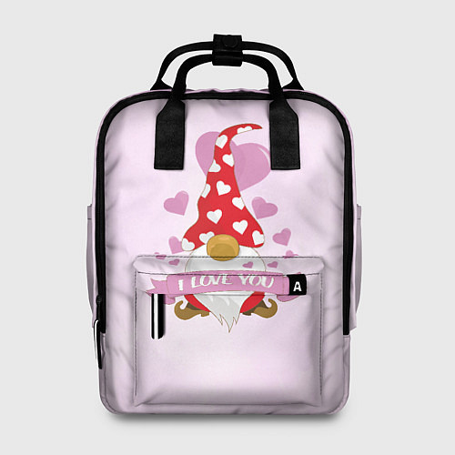 Женский рюкзак Твой гномик любит тебя / 3D-принт – фото 1
