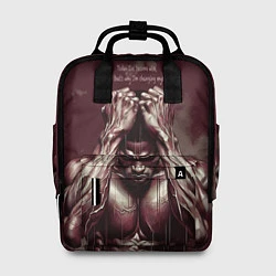 Рюкзак женский Мулат бодибилдер, цвет: 3D-принт
