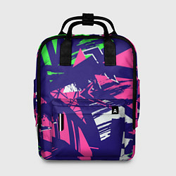 Рюкзак женский Разноцветная текстурная геометрия, цвет: 3D-принт