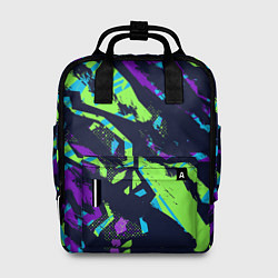 Женский рюкзак Разноцветные текстурные штрихи