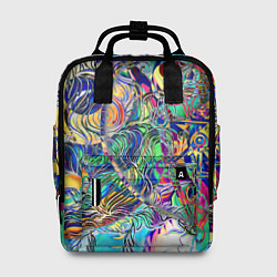 Рюкзак женский Сплетенные круги Инь Ян, цвет: 3D-принт