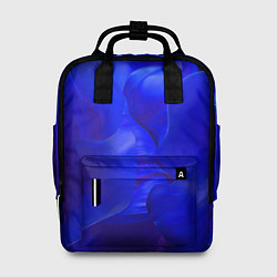 Рюкзак женский Неоновый синий цветок, цвет: 3D-принт