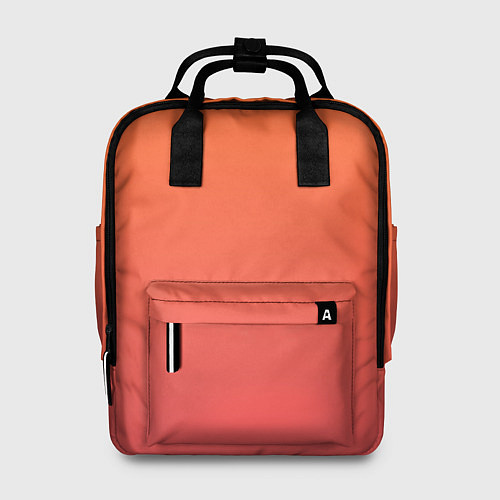 Женский рюкзак Градиент оранжево-розовый / 3D-принт – фото 1