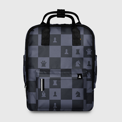 Женский рюкзак Синяя шахматная доска / 3D-принт – фото 1
