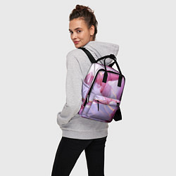 Рюкзак женский Куски розового мрамора, цвет: 3D-принт — фото 2