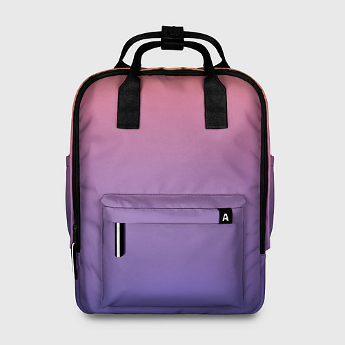 Женский рюкзак Градиент закатное небо желтый фиолетовый / 3D-принт – фото 1