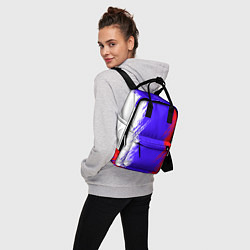 Рюкзак женский Штрихи триколор, цвет: 3D-принт — фото 2