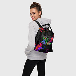 Рюкзак женский Roblox радужные друзья и брызги красок, цвет: 3D-принт — фото 2