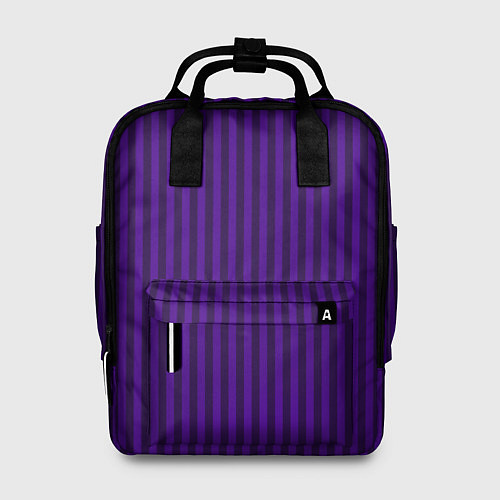 Женский рюкзак Яркий фиолетовый в полоску / 3D-принт – фото 1