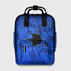Рюкзак женский Расколотое стекло - звездное небо, цвет: 3D-принт