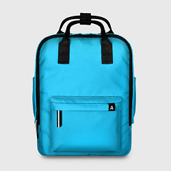 Рюкзак женский Мягкий градиент ярко-голубой, цвет: 3D-принт