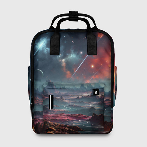 Женский рюкзак Фантастическая планета / 3D-принт – фото 1