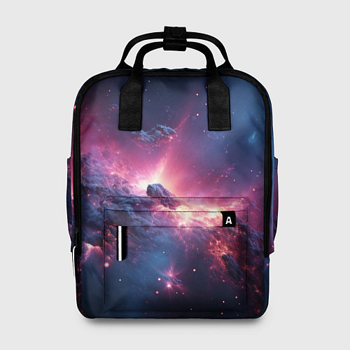 Женский рюкзак Взрыв в космосе / 3D-принт – фото 1