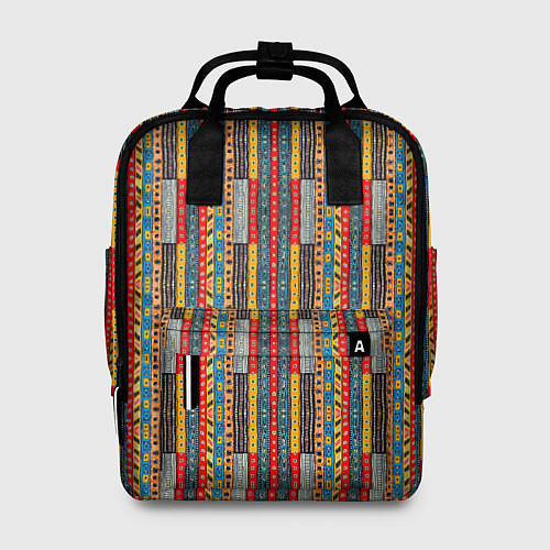 Женский рюкзак Африканские полоски / 3D-принт – фото 1