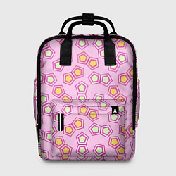 Рюкзак женский Мозаика на розовом, цвет: 3D-принт