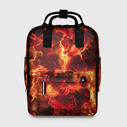 Рюкзак женский Огненный элементаль, цвет: 3D-принт