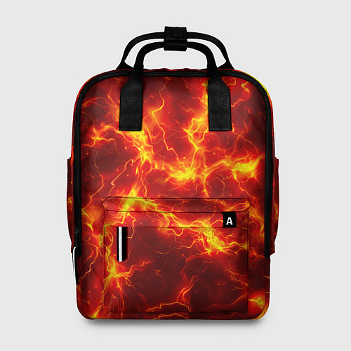 Женский рюкзак Текстура огня / 3D-принт – фото 1