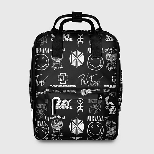 Женский рюкзак Rock band pattern / 3D-принт – фото 1