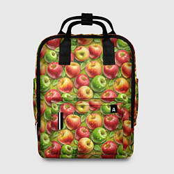 Рюкзак женский Ароматные сочные яблоки, цвет: 3D-принт