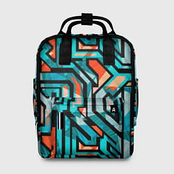 Рюкзак женский Граффити цвета гранж, цвет: 3D-принт